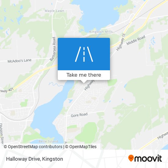 Halloway Drive map