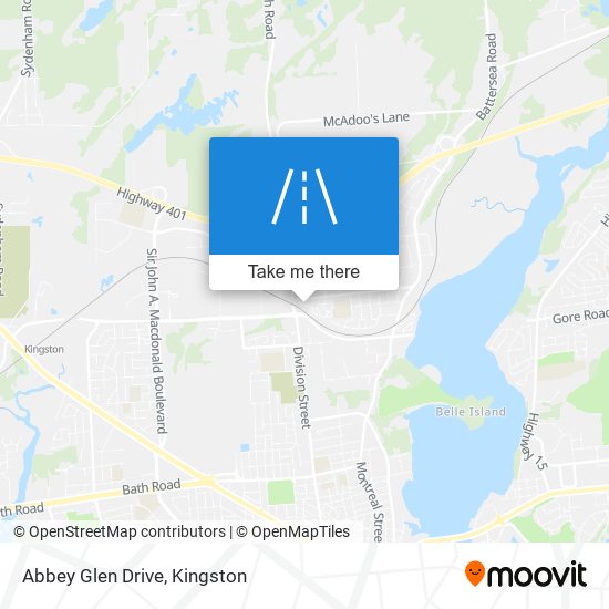 Abbey Glen Drive map