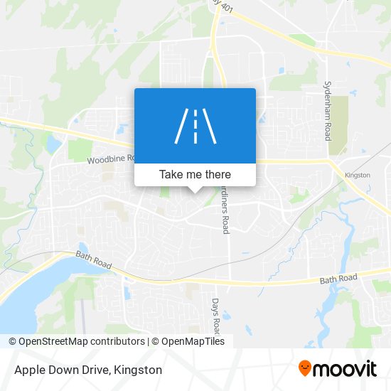 Apple Down Drive map