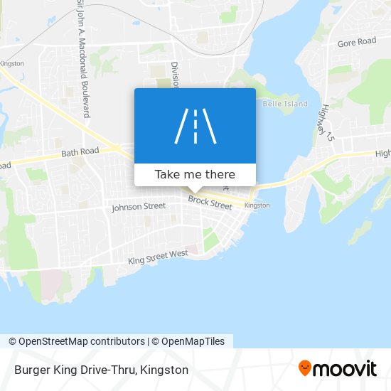 Burger King Drive-Thru map