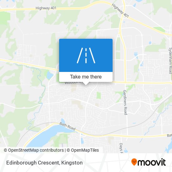 Edinborough Crescent map