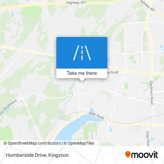 Humberside Drive map