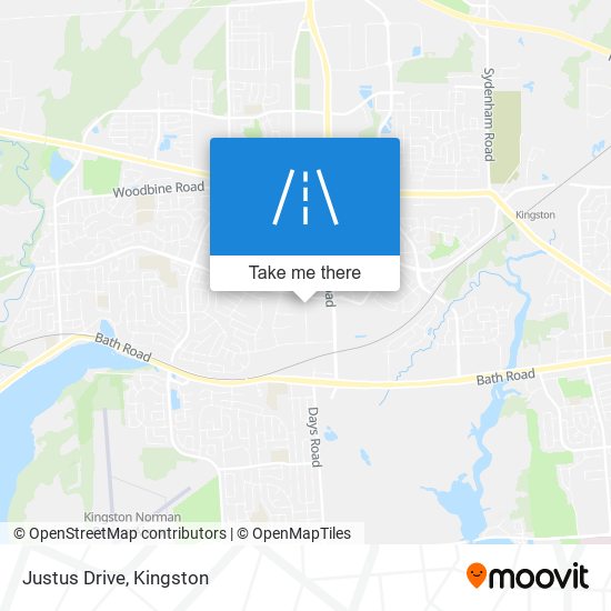 Justus Drive map