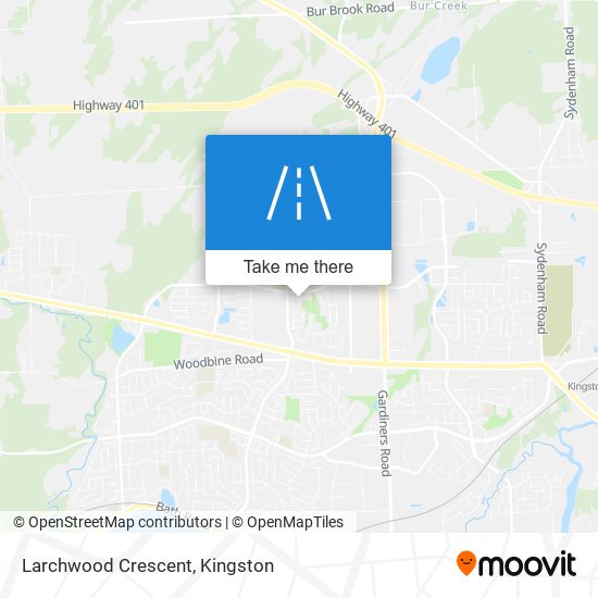 Larchwood Crescent map