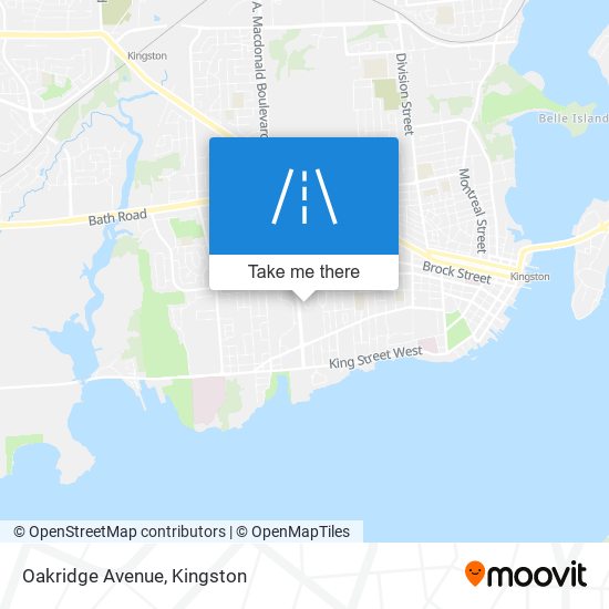 Oakridge Avenue map