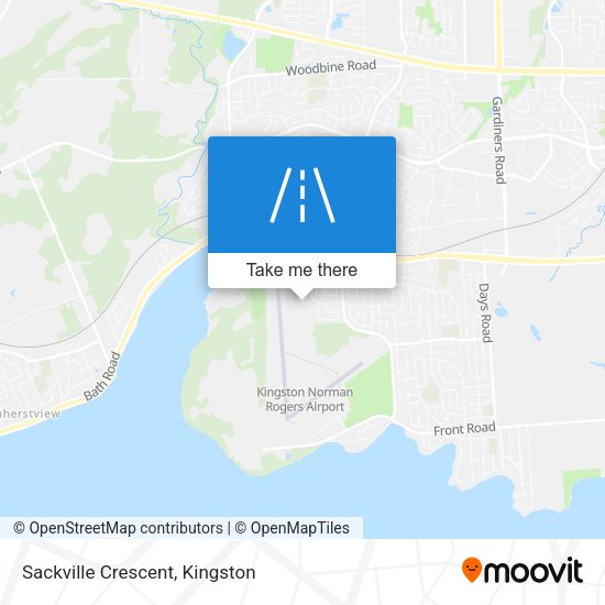 Sackville Crescent map