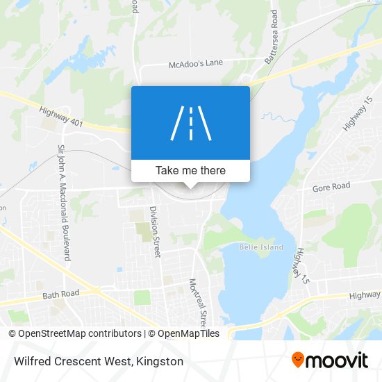 Wilfred Crescent West map