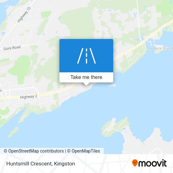 Huntsmill Crescent map