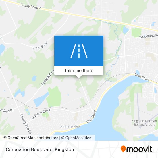 Coronation Boulevard map