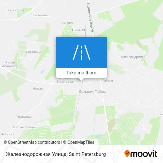 Железнодорожная Улица map