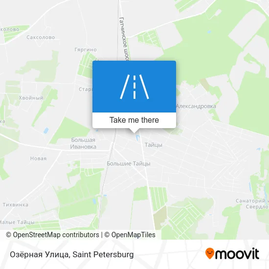 Озёрная Улица map