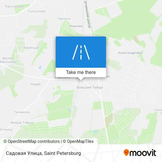 Садовая Улица map
