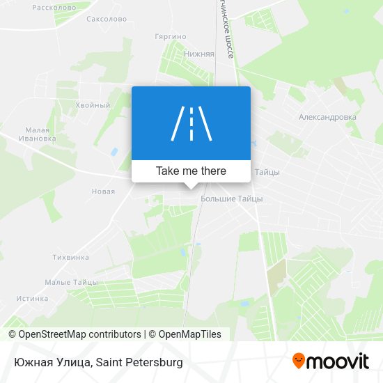 Южная Улица map