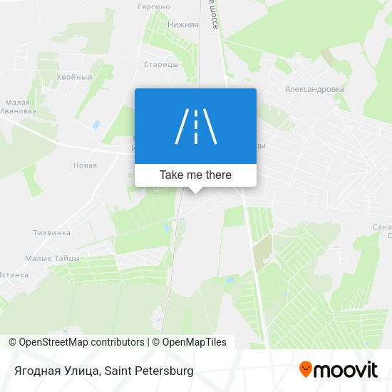Ягодная Улица map