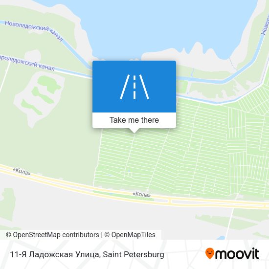 11-Я Ладожская Улица map