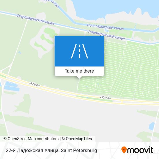 22-Я Ладожская Улица map