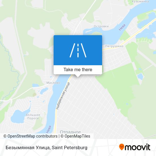 Безымянная Улица map