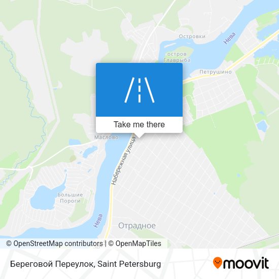 Береговой Переулок map