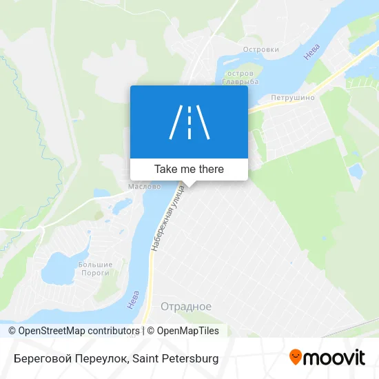 Береговой Переулок map