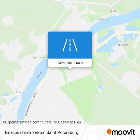 Благодатная Улица map