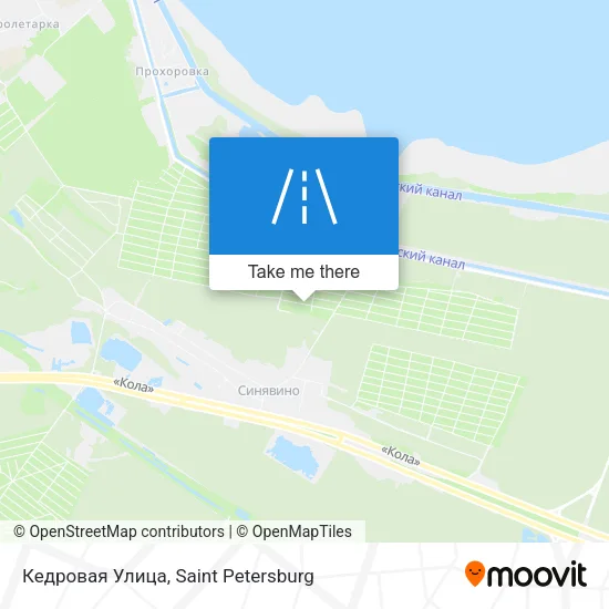 Кедровая Улица map