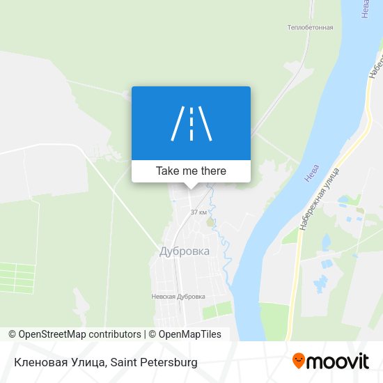 Кленовая Улица map