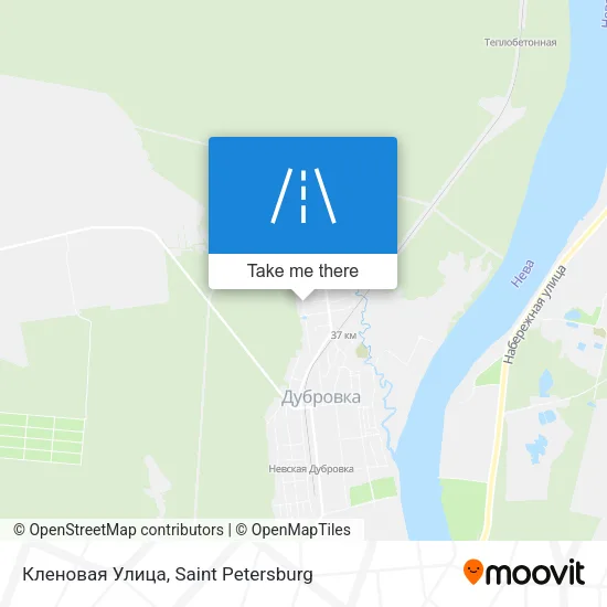 Кленовая Улица map