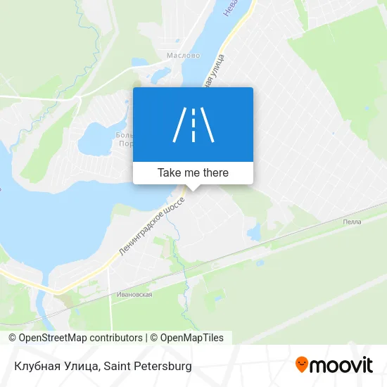 Клубная Улица map