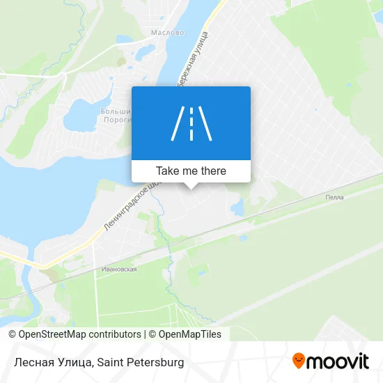 Лесная Улица map