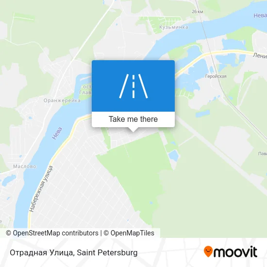 Отрадная Улица map