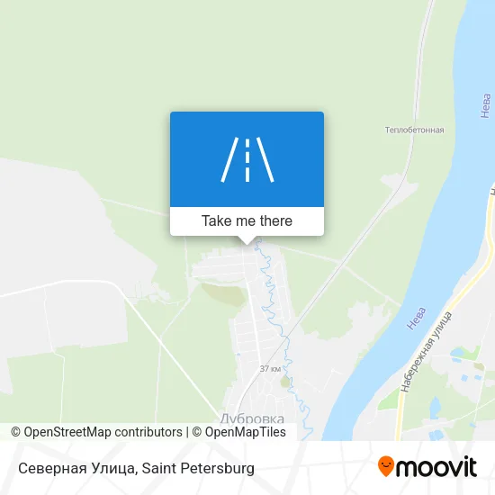 Северная Улица map
