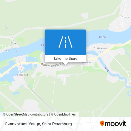 Силикатная Улица map