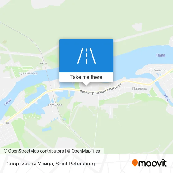 Спортивная Улица map