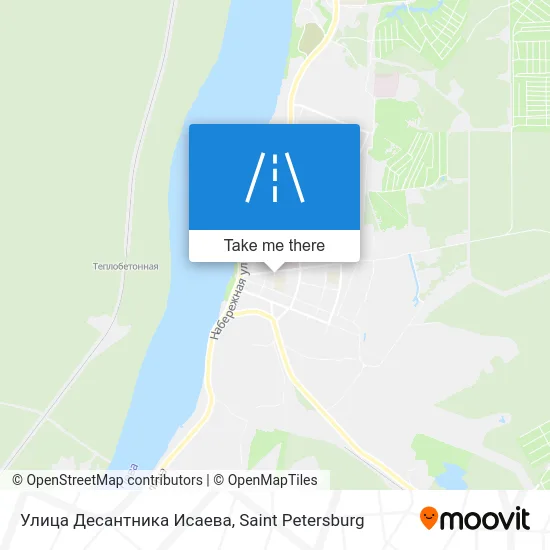Улица Десантника Исаева map