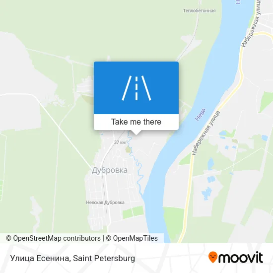Улица Есенина map
