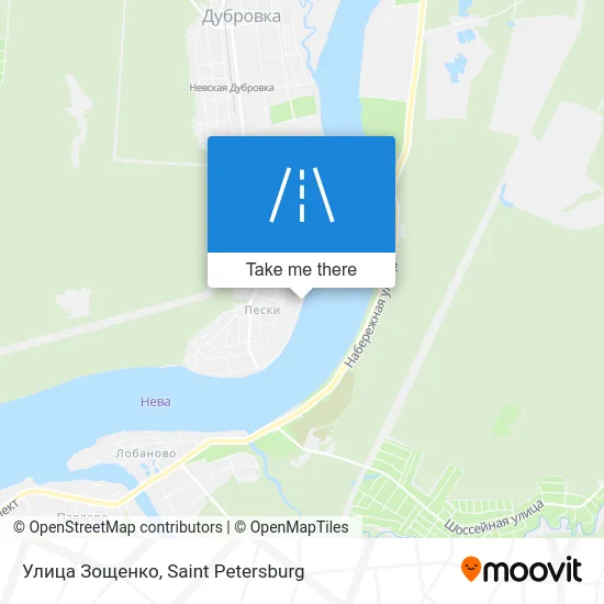 Улица Зощенко map