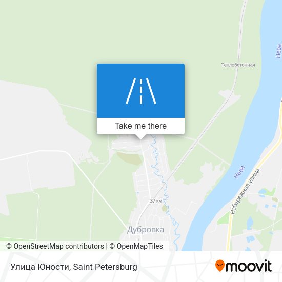 Улица Юности map