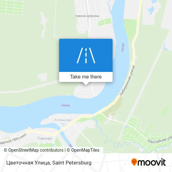 Цветочная Улица map