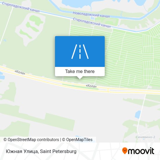 Южная Улица map
