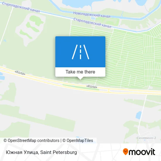 Южная Улица map