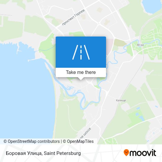 Боровая Улица map