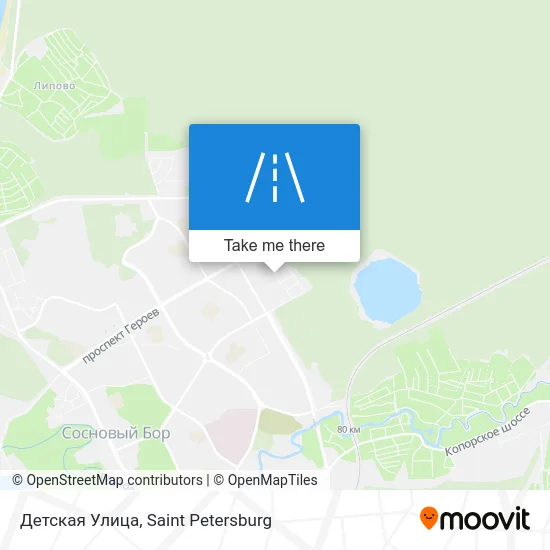 Детская Улица map