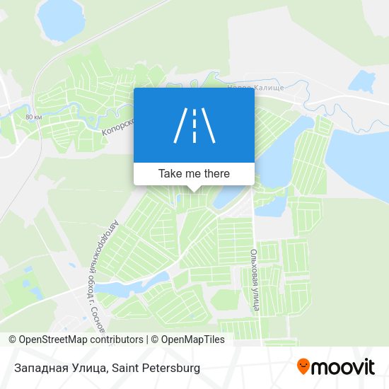 Западная Улица map
