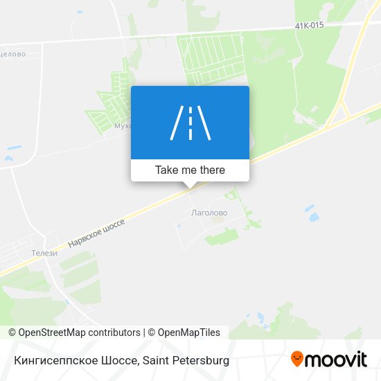 Кингисеппское Шоссе map