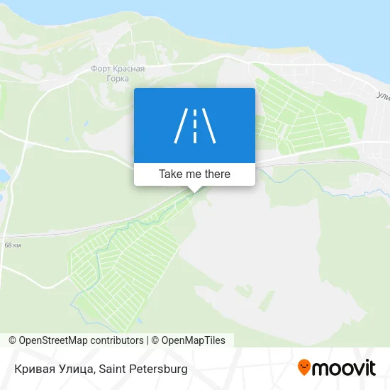 Кривая Улица map