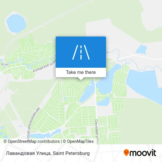 Лавандовая Улица map