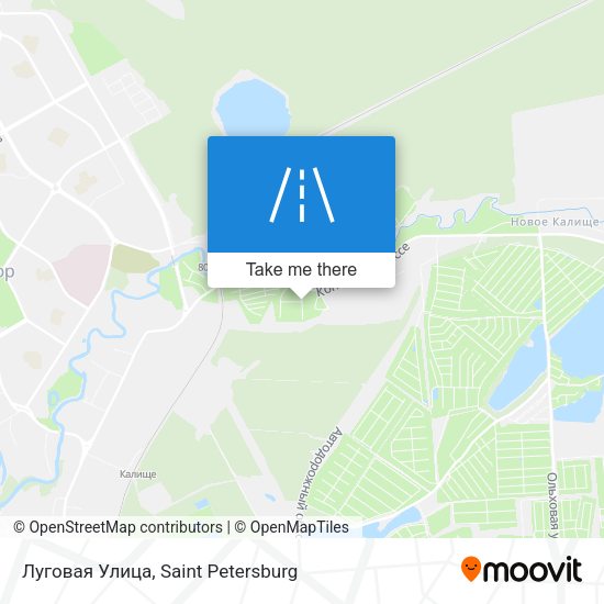Луговая Улица map