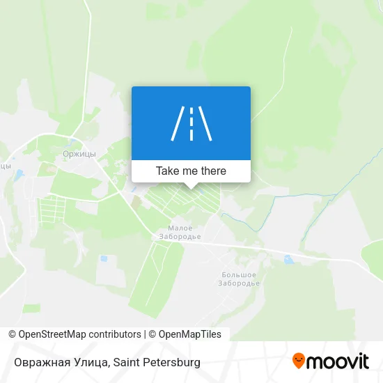 Овражная Улица map