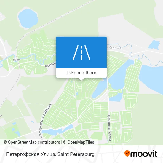Петергофская Улица map