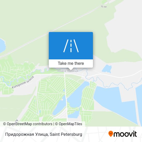 Придорожная Улица map